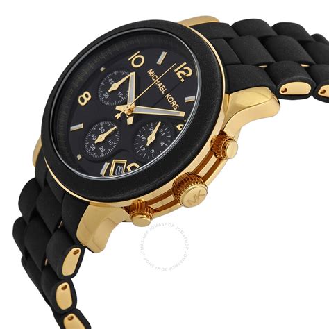 black face michael kors watch women's|Women's Black Designer Watches .